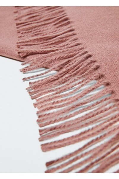 MANGO Woman Fringed Scarf