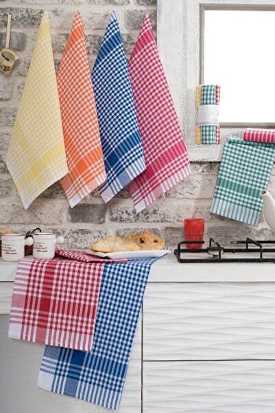 Mashotrend 10 komada 50x70 krpica od sirovinog platna - Karirana tkanina - Ru...