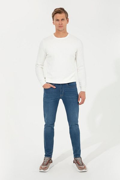 Pierre Cardin Πλεκτό πουλόβερ Ecru Slim Fit Basic