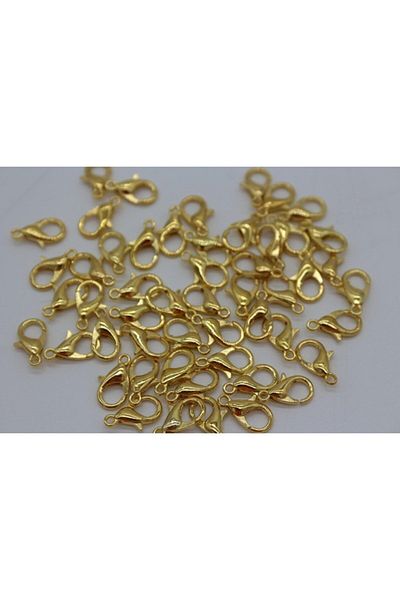 Hobimos 25Pcs - Gold Color Parrot Clip, Pear Clip, Jewelry Clip (parrot No:502g) Size:6x12mm
