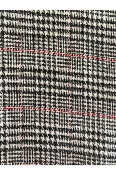 Mathilda Aksesuar Women's Red Plaid Double-Sided Soft Textured Scarf