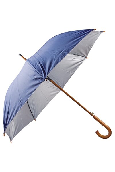 EGESTA Çift Kat, Fiber Glass Mekanizmalı, Renkli Ahşap Saplı Baston Şemsiye -...