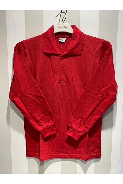 Uzun Kollu Polo Yaka Okul Tshirt