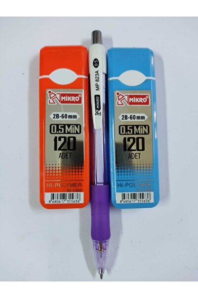 Mikro 0,5 Mm Kalem + 2x120'li Min (hı-polymer Leads) Kalem Ucu