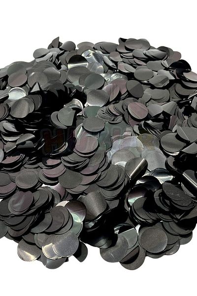 Huzur Party Store 1 Pack of Black Balloon Stamp, Balloon Sequin Confetti, 10 Gram Confetti Balloon Chain, Transparent Balloon Stamp