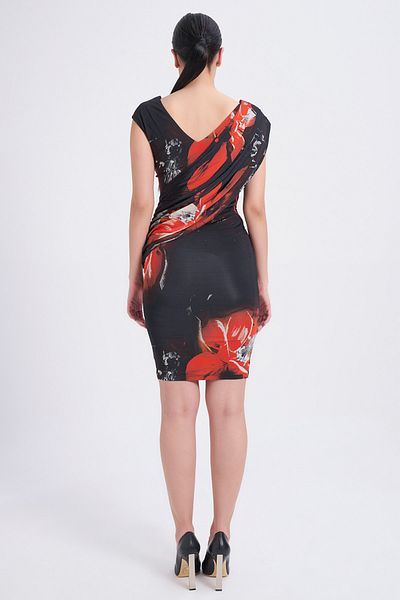 Balizza Blz-patterned Stone Embroidered Jersey Dress
