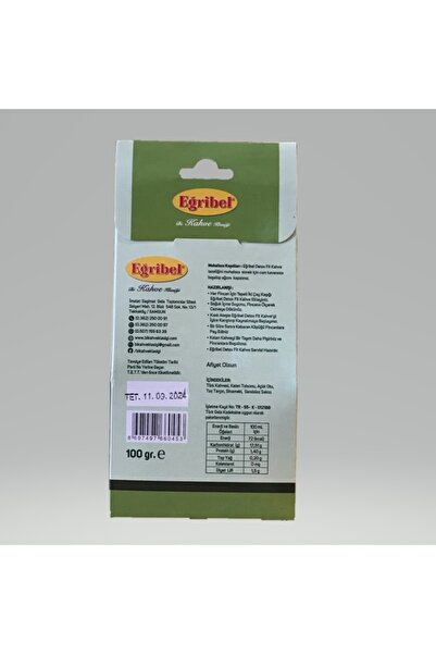Eğribel Kahve Eğribel Detox Fit Türk Kahvesi