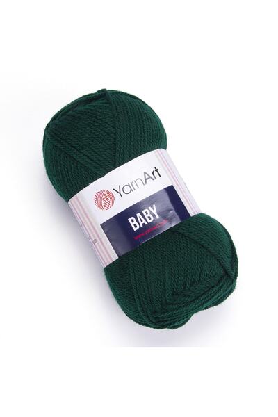 Yarnart Baby - Βρεφικό νήμα πλεκτό στο χέρι Πράσινο-590