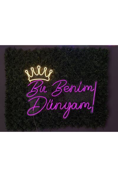 ARYA LİNA DESİGN Bu Benim Dünyam Neon Led Yazı