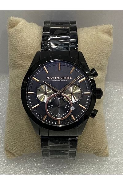 Navimarine Black Special Series'Choronograph' Men's Wristwatch