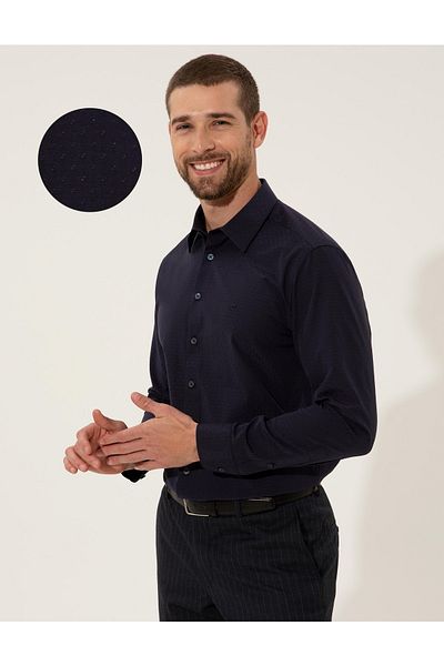 Pierre Cardin Slim Fit Dobby πουκάμισο
