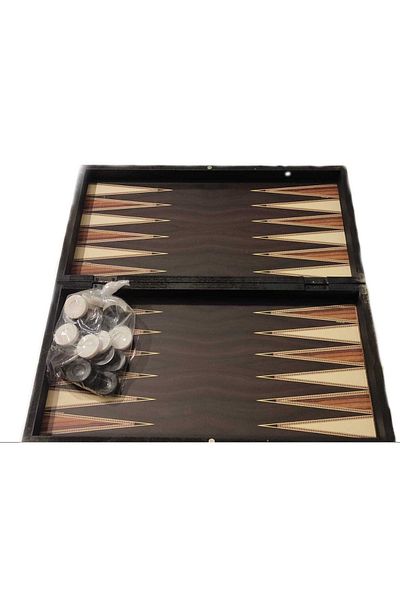 sade kirtasiye Wooden Backgammon Set Cream Color Backgammon Two Pieces Game Set