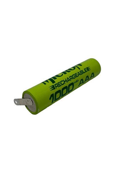 Micron 1.2 V Tıraş Makinesi Pili Bataryası 1000 Mah Aaa Ince Pilden Puntalı