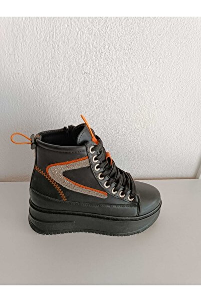 güven kundura Kadın Platfrom Düz Taban Süet Botlar