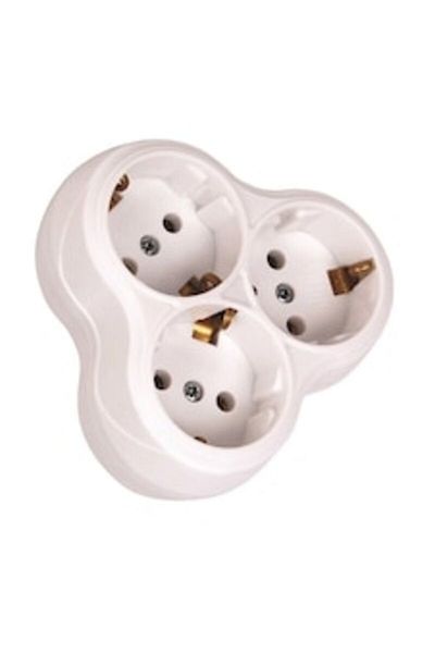 ELBİ Grounded Golyat Socket Triple Socket Multiplexer