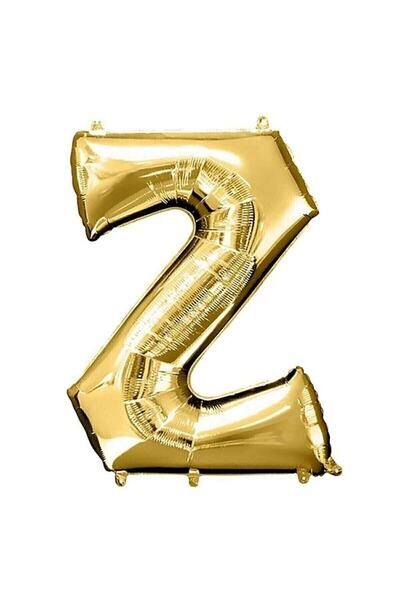 Generic Brand بالون رينيسانس مقاس 16 بوصة 40 سم لون ذهبي حرف ''Z''