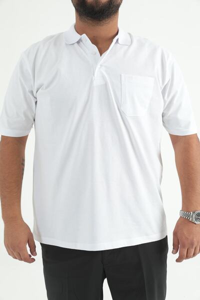 ModaPlaza Ανδρικό μπλουζάκι με γιακά πόλο Plus Size