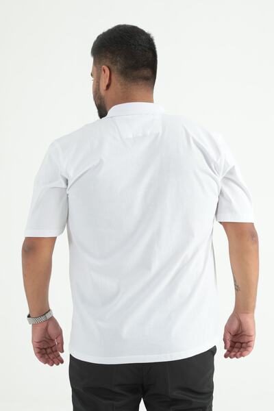 ModaPlaza Ανδρικό μπλουζάκι με γιακά πόλο Plus Size