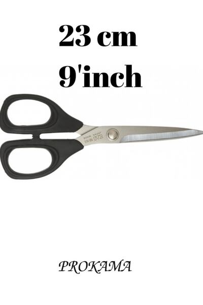 prokama Kumaş Kesme Terzi Makası 23 Cm 9'inç Kağıt Kesme Keskin Yüksek Kaliteli Paslanmaz Makas