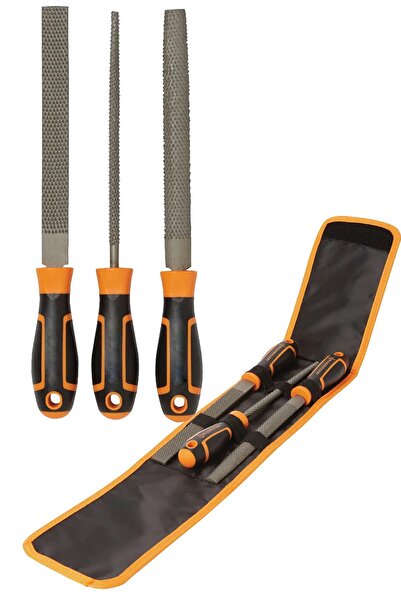 Binbirreyon Profesyonel Çantalı Ahşap Törpü Eğe Seti 32cm 4 Parça Ce095