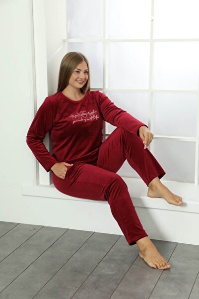 Malven Battal Velvet Pajama Set
