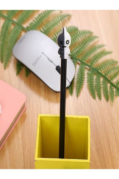 Bluoksweet Gel 0.5 Mm Black Writing Pen with Dog Cute Motif