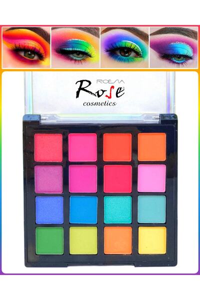 AİLY COSMETİCS Aily 16'lı Neon Color Göz Far Paleti