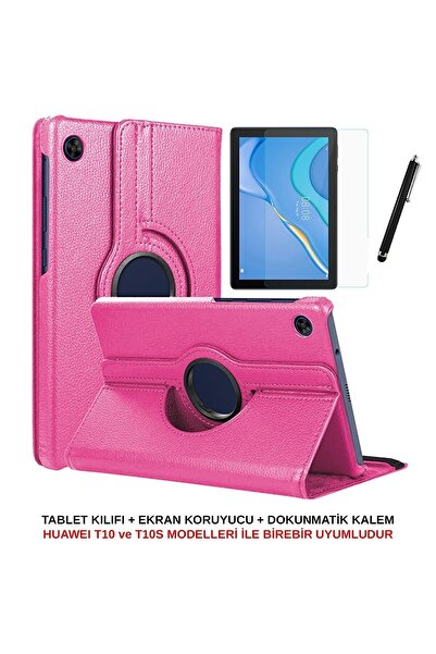TEKNETSTORE Huawei Matepad T10 9.7 Inch Case Compatible Rotatable Case Screen Protector Touch Pen Set