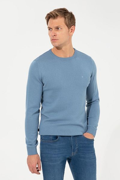 Pierre Cardin Pulover albastru Slim Fit Basic Knitwear