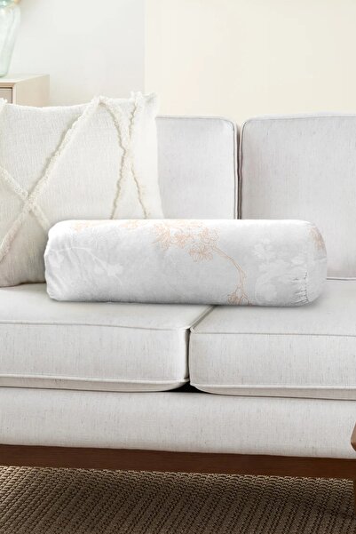 Realhomes Pernă cilindru multifuncțional cu fermoar modernă, cu model de iede...