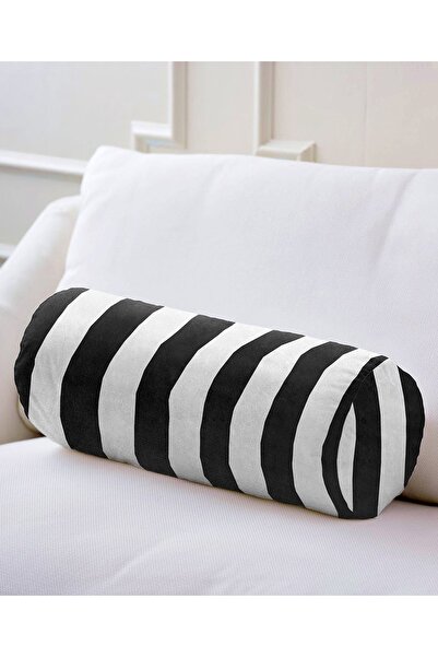 Realhomes Pernă cilindru multifuncțional cu fermoar umplută interioară cu dun...