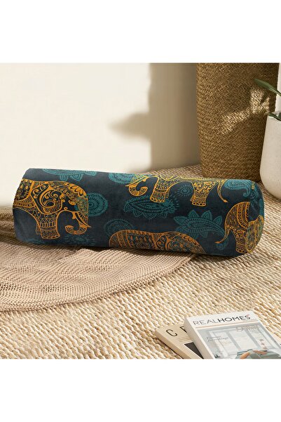 Realhomes Ethnic Motif Elephant Design Digital Printed Inner Filled - Zippere...