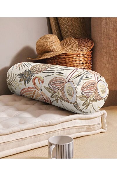 Realhomes فلامينجو أناناس تصميم خاص مع حشوة داخلية مزخرفة - وسادة رمي من الجل...