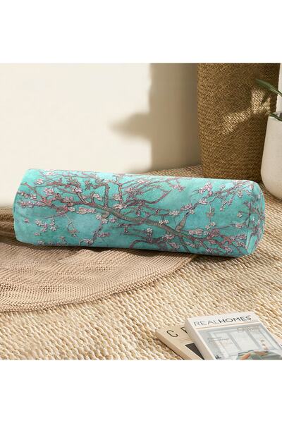 Realhomes Yağlı Boya Yeşil Ağaç Motifleri Dijital Baskılı Iç Dolgulu Yumuşak ...