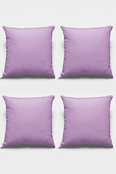 Viva Home 4 bucăți 43x43cm țesătură premium din pene de păsări liliac, husă d...