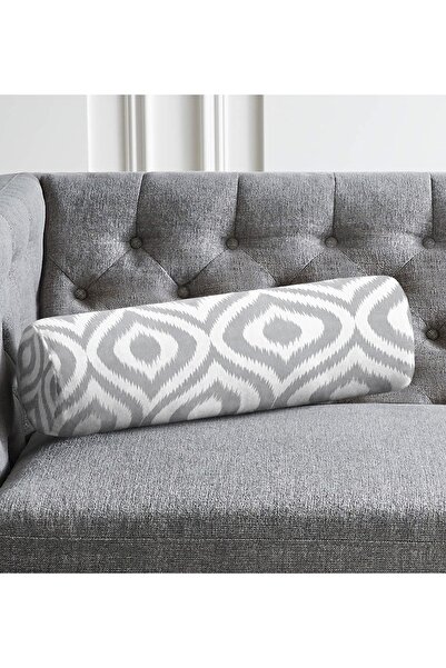 Realhomes Pernă cilindru multifuncțional cu fermoar, umplută interioară, cu m...