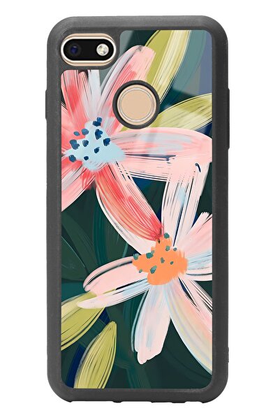 Spoyi حافظة هاتف لامعة بتصميم زهور بألوان مائية من General Mobile Gm 8 Go