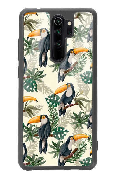 Spoyi Xiaomi Redmi Note 8 Pro Glossy Phone Case with Toucan Bird Design