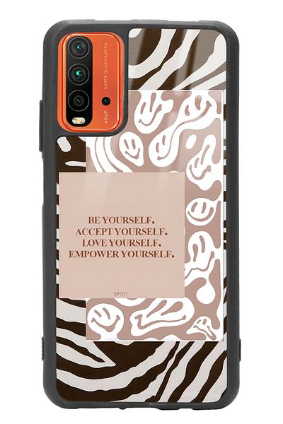 Spoyi حافظة هاتف لامعة بتصميم الحمار الوحشي لهاتف Xiaomi Redmi 9t Emoji