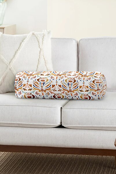 Realhomes Colorful Ethnic Design Decorative Inner Padded - Zippered Suede Arm...