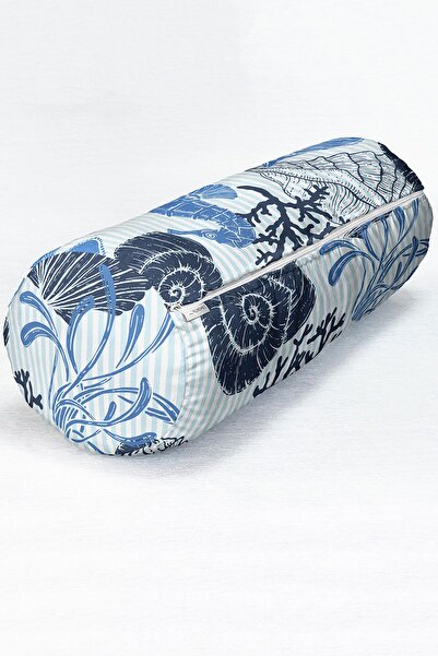 Realhomes Pernă cilindru multifuncțional cu fermoar cu imprimare digitală tem...