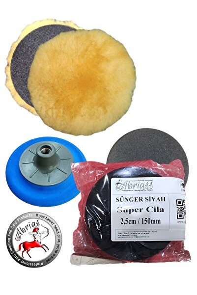 Abrias Esnek Kalın Pasta Sarı Keçe Hare Cila Süngeri Esnek Taban