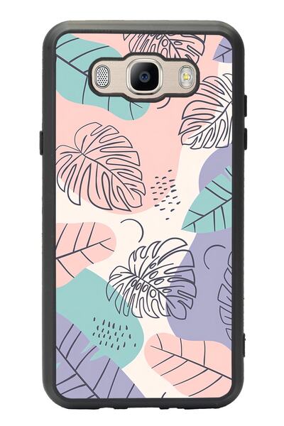 Spoyi Glossy Phone Case for Samsung J7 (2016) Nude Leaves Design