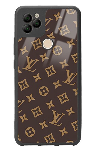 Spoyi General Mobile Gm 22 Kahverengi Lv Tasarımlı Glossy Telefon Kılıfı