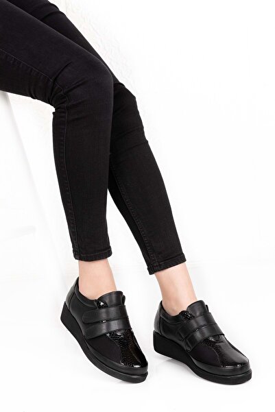 Gondol Kadın Deri Kemik Çıkıntısına Ayakkabı