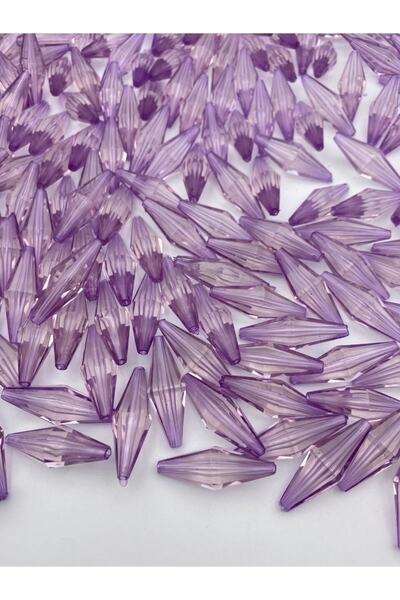 Hedef Bijuteri أرجواني أرجواني اللون نموذج شعير كبير خرز أكريليك، مجوهرات، خر...