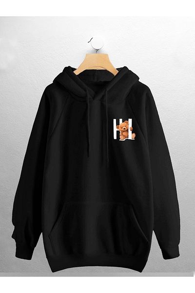 CANDEL Φούτερ Unisex με κουκούλα Hi Nice Back Printed
