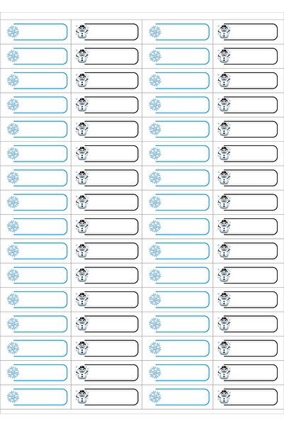 Hafsa Ticaret 128 قطعة قلم رصاص ملصق رجل الثلج