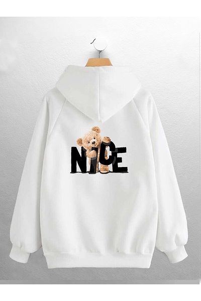 CANDEL Φούτερ Unisex με κουκούλα Hi Nice Back Printed