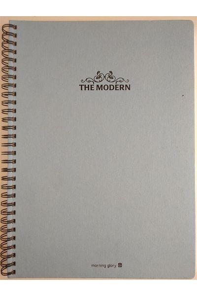 Morning Glory The Modern Hard Cover Blue Notebook Checked 80 Sheets